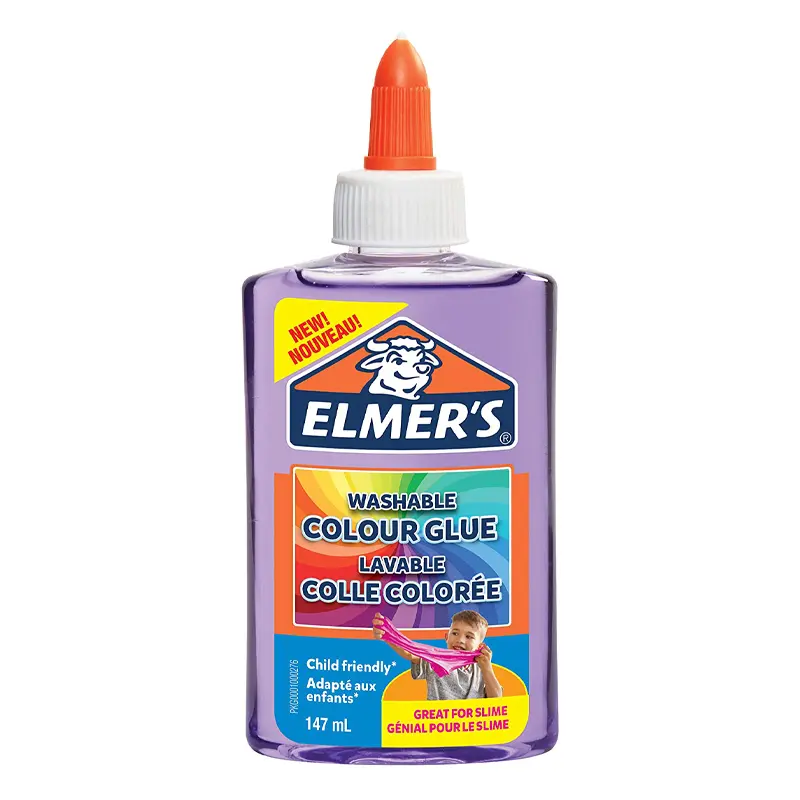 Elmers 2109488 Şeffaf Renkli Yapıştırıcı 147 ML Mor x 3 Lü Paket