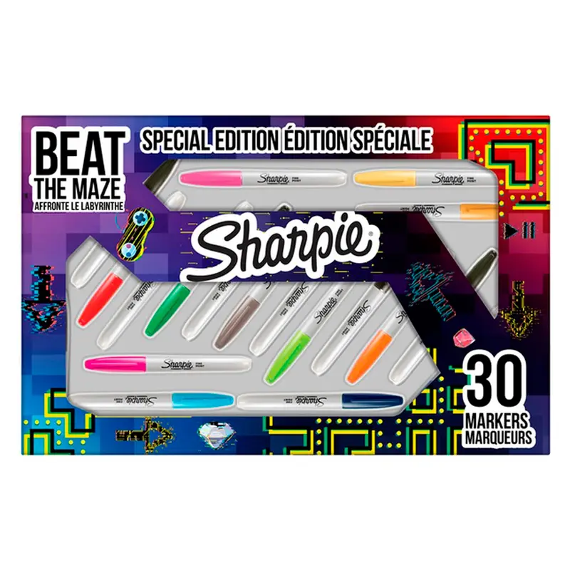 Sharpie 2180836 Fine Pen Permanent Markör 30 Renk