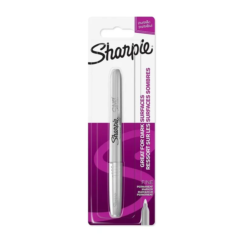 Sharpie 1986004 Permanent Markör Metalik Gümüş Tekli Blister