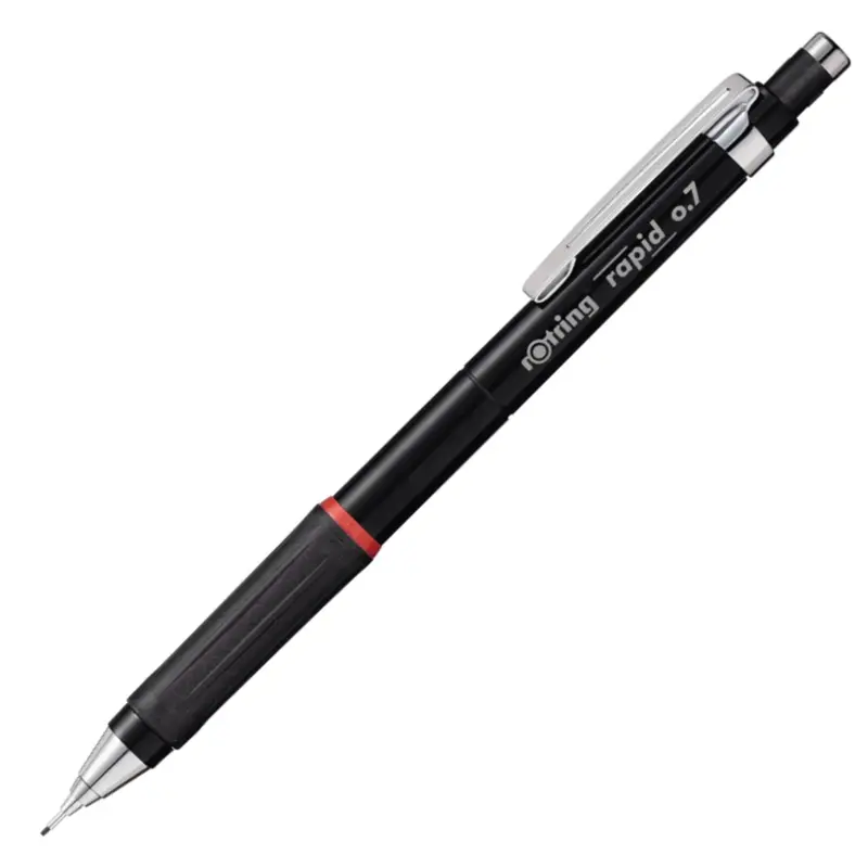 Rotring 1904841 Rapid Versatil Kalem 0.7mm Siyah x 10 Lu Kutu