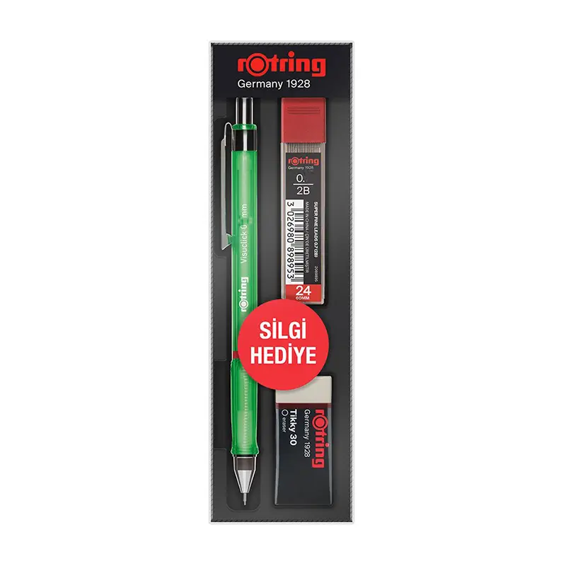 Rotring RO-VK05 Visuclick Okul Seti Versatil + Min + Silgi 0.5mm Yeşil