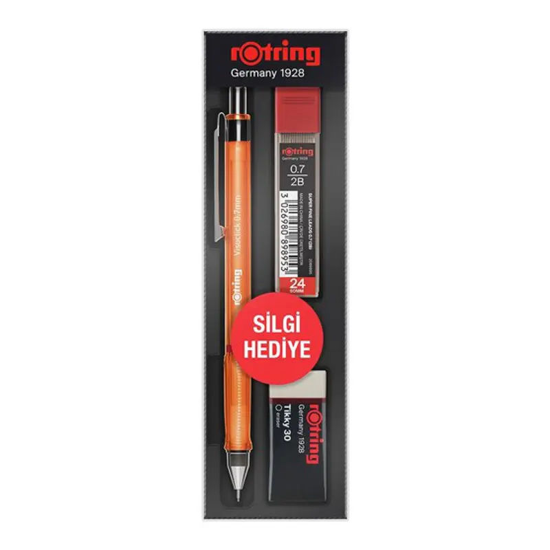 Rotring RO-VK07 Visuclick Okul Seti Versatil + Min + Silgi 0.7mm Turuncu