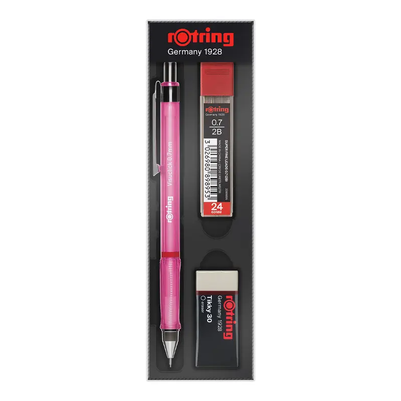 Rotring RO-VK07 Visuclick Okul Seti Versatil + Min + Silgi 0.7mm Pembe