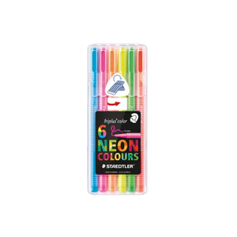 Staedtler 323 SB6CS1 Triplus Color Üçgen Keçeli Boya Kalemi 6 Renk