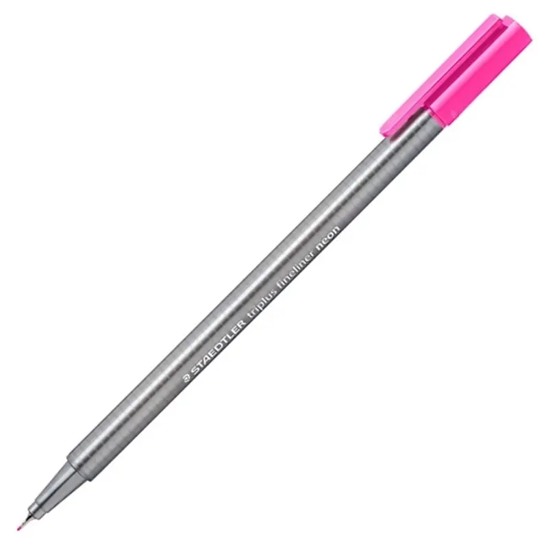 Staedtler 334-221 Triplus Üçgen Fineliner 0.3mm Neon Pembe x 10 Lu Paket