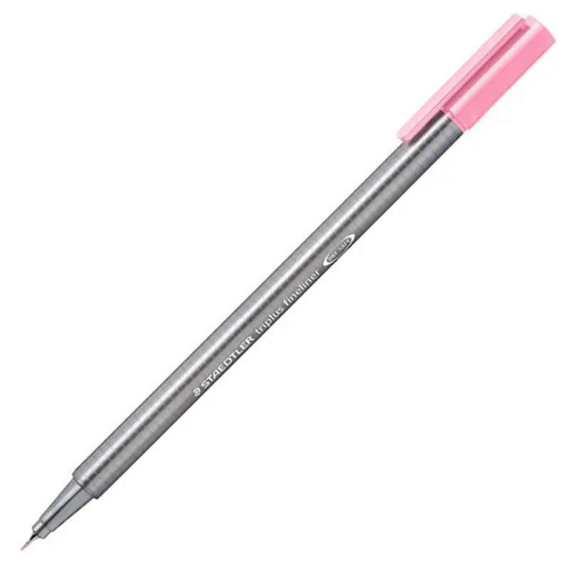 Staedtler 334-21 Triplus Üçgen Fineliner 0.3mm Açık Rose x 10 Lu Paket