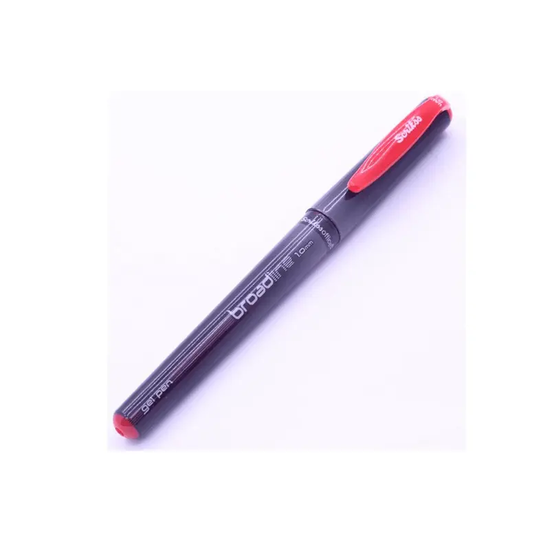 Scrikss Broadline Jel Roller Kalem 1.0mm Kırmızı x 12 Li Paket