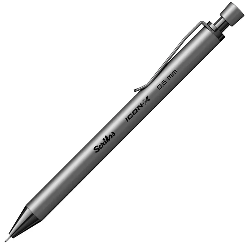 Scrikss Icon-x Metal Versatil Kalem 0.5mm Antrasit x 12 Li Paket