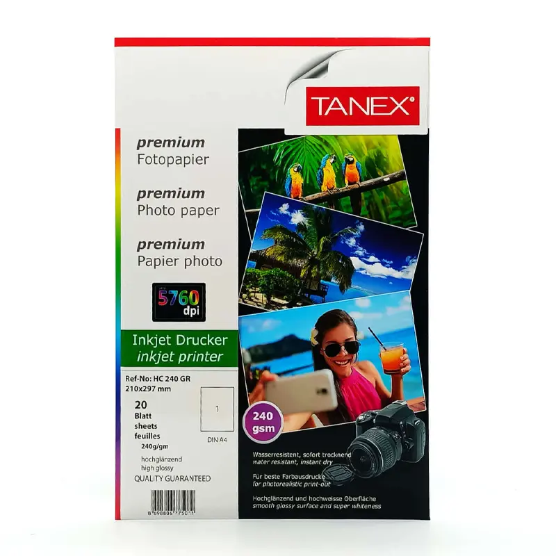 Tanex Fotoğraf Kağıdı A4 240 Gr. 20 Li Paket