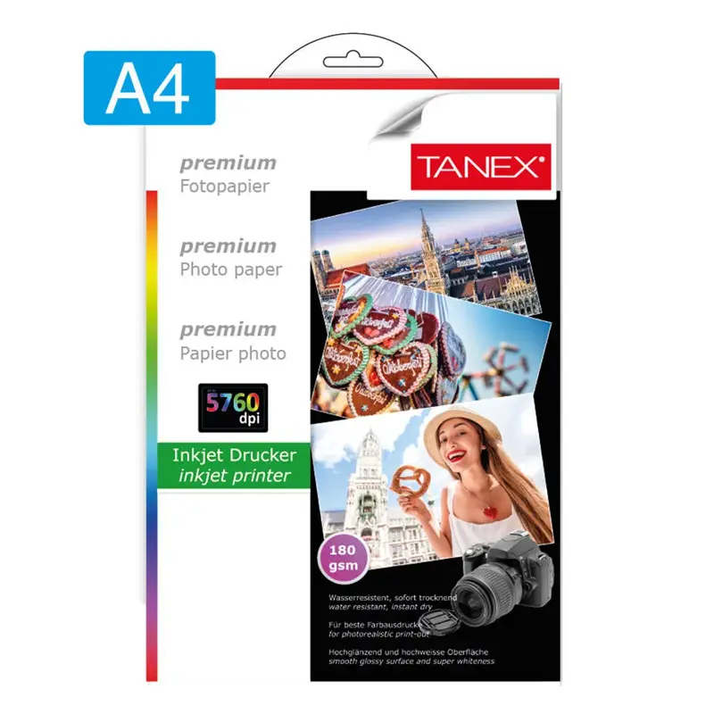 Tanex Fotoğraf Kağıdı A4 180 Gr. 25 Li Paket
