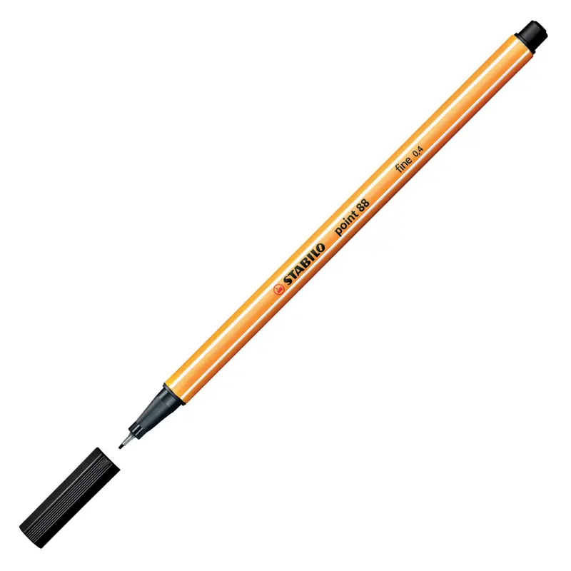 Stabilo 88/46 Point 88 Keçe Uçlu İnce Kalem 0.4mm Siyah x 10 Lu Kutu