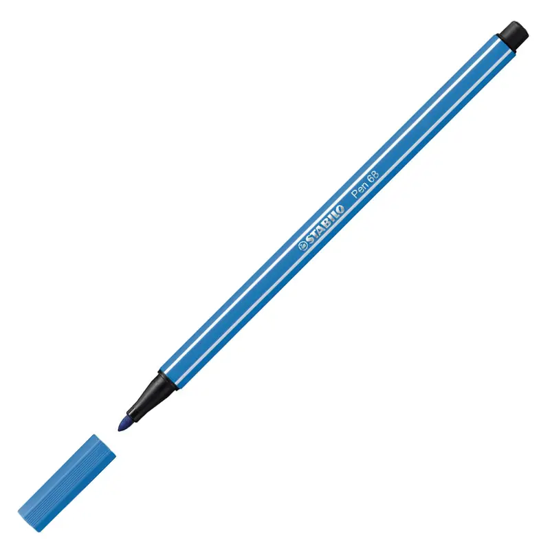 Stabilo 68/41 Keçe Uçlu Boya Kalemi 1.0mm Mavi x 10 Lu Kutu