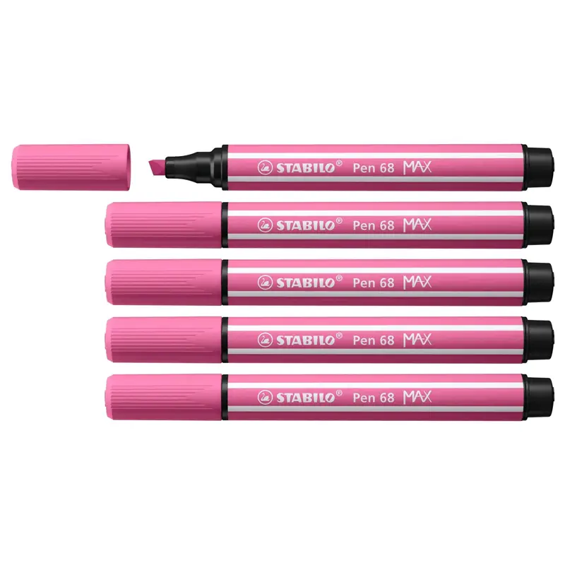Stabilo 768/17 Max 68 Keçe Uçlu Kalem Açık Pembe x 5 Li Kutu