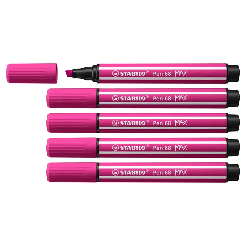 Stabilo 768/56 Max 68 Keçe Uçlu Kalem Gül Pembe x 5 Li Kutu
