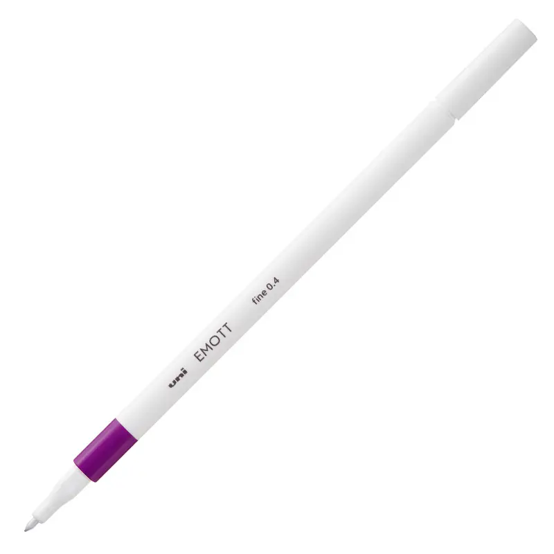 Uni-Ball Emott Fine Akrilik Uçlu Kalem 0.4mm Fuşya 10 Lu Kutu
