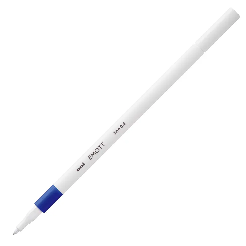 Uni-Ball Emott Fine Akrilik Uçlu Kalem 0.4mm Mavi 10 Lu Kutu
