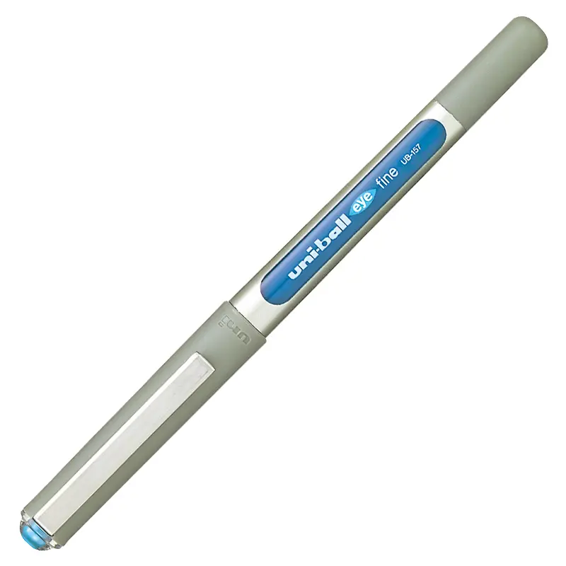 Uni-Ball UB-157 Eye Fine Bilye Uç Roller Kalem 0.7mm Açık Mavi 12 Li Kutu