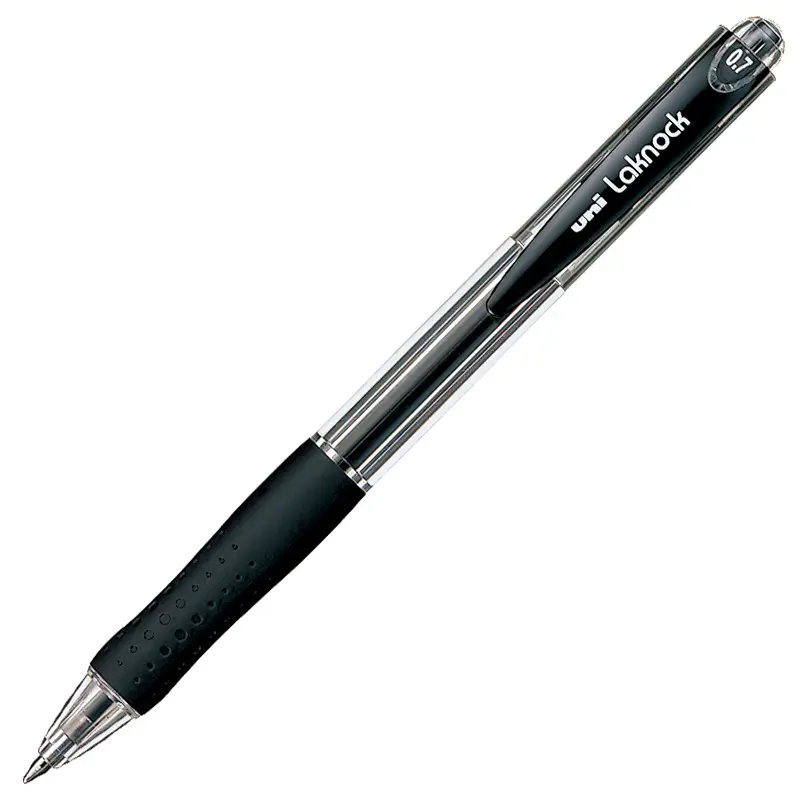 Uni-Ball SN-100 Laknock Mekanik Bilye Uç Micro Tükenmez Kalem 0.7mm Siyah 12 Li Kutu