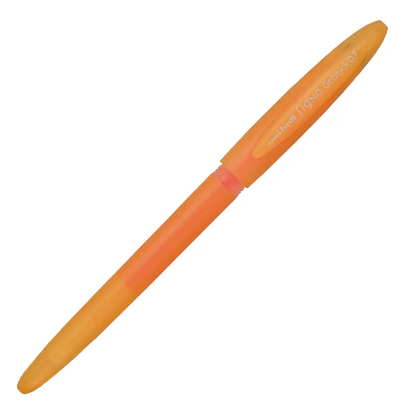 Uni-Ball UM-170 Signo Gelstick Bilye Uç Jel Roller Kalem 0.7mm Fosforlu Turuncu 12 Li Kutu