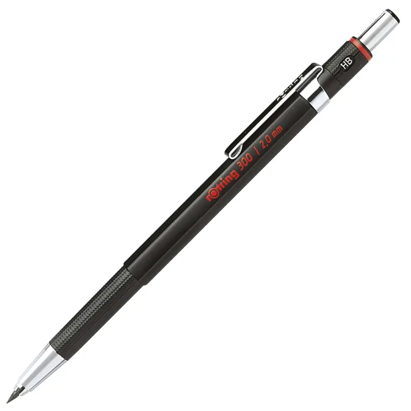 Rotring 1904729 Versatil Kalem 300 Siyah 2.0mm x 10 Lu Kutu